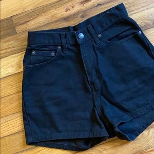 Vtg 90s Jordache Black Denim High-Waisted Shorts!